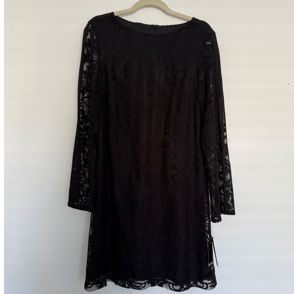 NWT AGB Women's Dress Size 12 Black Lace Witchy Gothy Vampire Whimsical Feminine